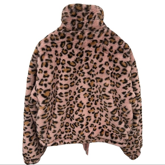 LEOPARD FAUX FUR CROPPED JACKET - Picture 3 of 5
